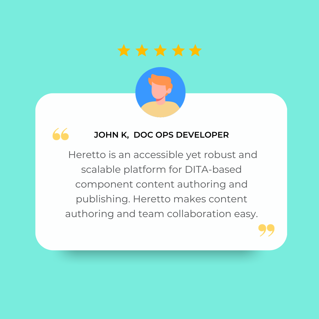 Heretto G2 collaborative authoring review